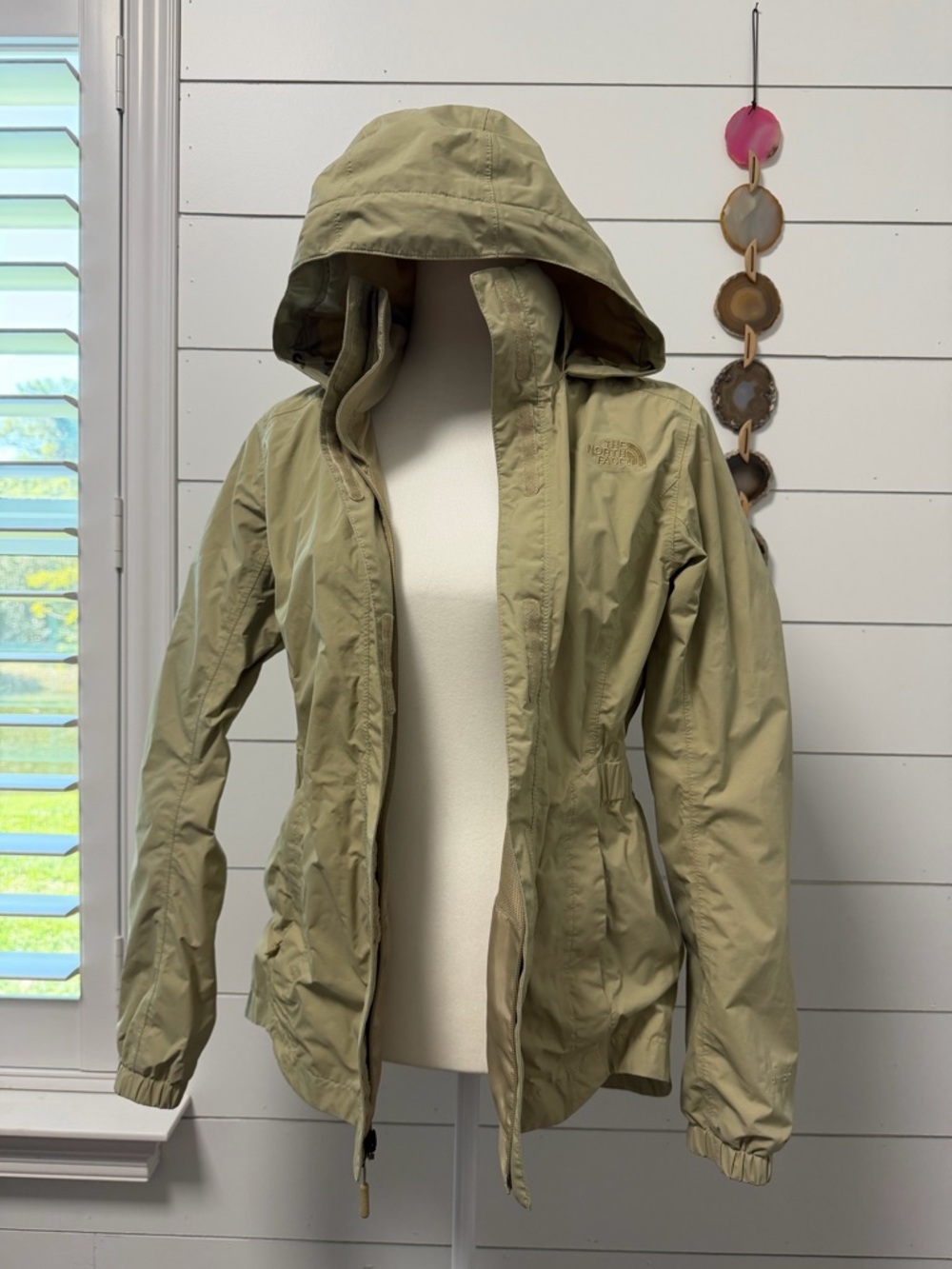 North Face hooded rain jacket
